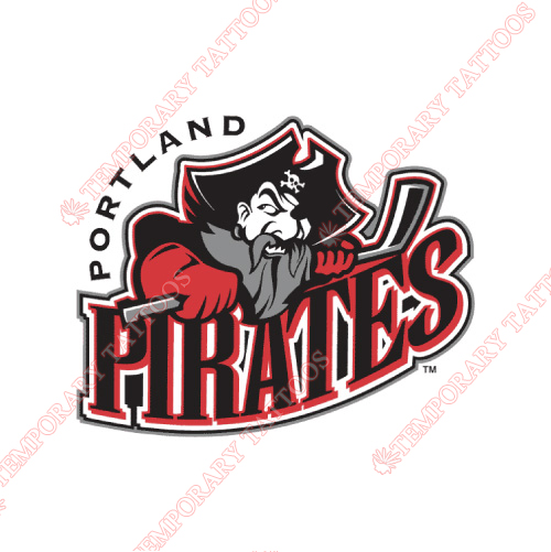 Portland Pirates Customize Temporary Tattoos Stickers NO.9107